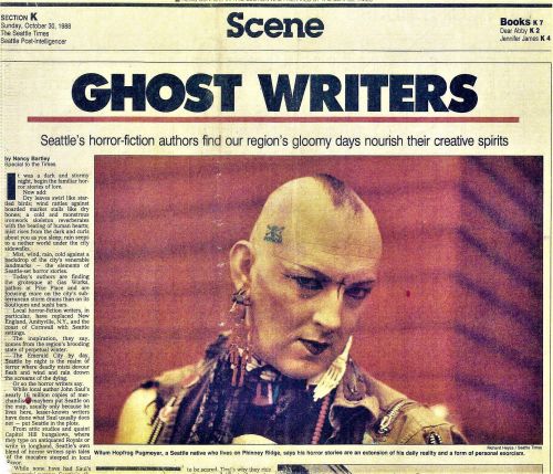 'Ghost Writers' in the Seattle Post-Intelligencer of October 30, 1988.