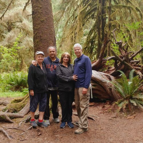 S. T. Joshi and Mary Wilson with Katie and Arnie Kurmis