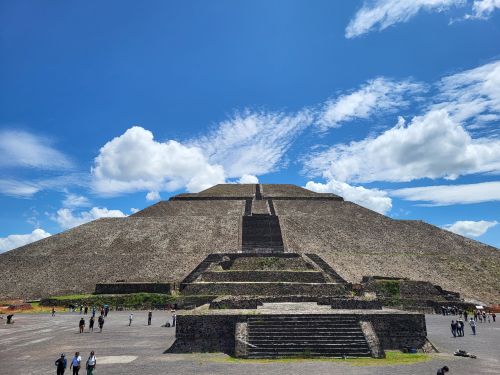 The Pyramid of the Sun at Teotihuacan