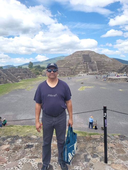 The Pyramid of the Moon in Teotihuacan