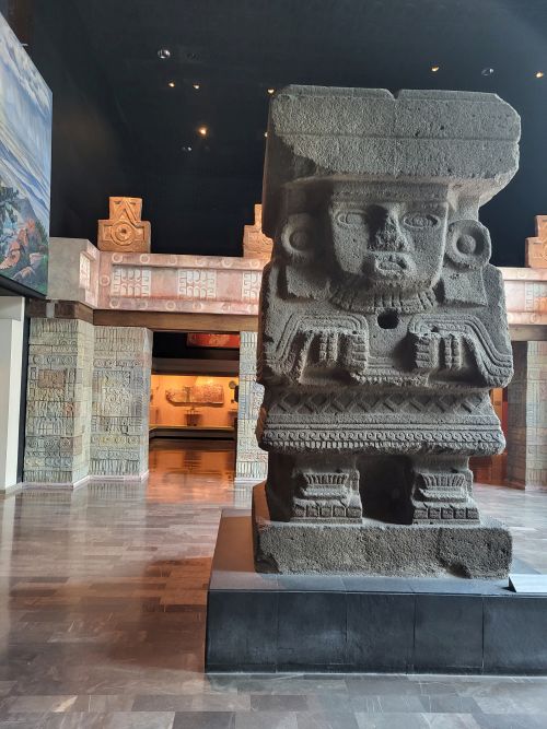 Statue of Chalchiuhtlicue at the National Museum in Mexico City