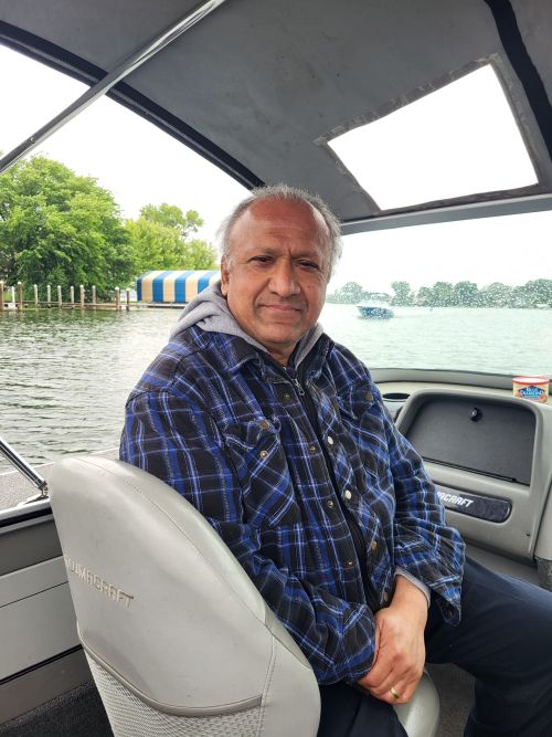 Photo of S. T. on lake Minnetonka