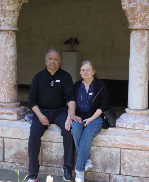 S. T. and Mary at the Cloisters