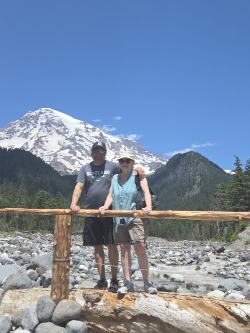 S. T. and Mary at Mount Rainier