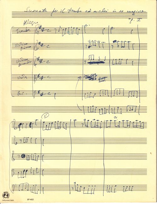 First movement of an uncompleted trumpet concerto composed by S. T. Joshi in the 1980s or 1990s
