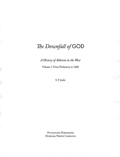 Cover the Downfall of God volume 1 trade paperpback